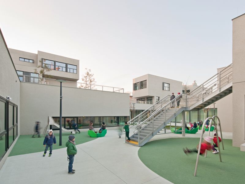 Kindergarten, Volksschule und Neue Mittelschule unter einem Dach
