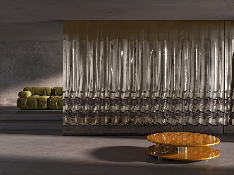 Vorhänge, die im Licht lebendig zu werden scheinen